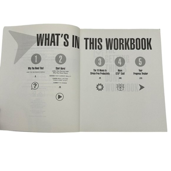 The Getting Things Done Workbook:10 Moves Stress Free Productivity Allen, David - Picture 3 of 10